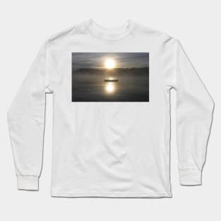 Waiting for fun - Dock on lake Long Sleeve T-Shirt